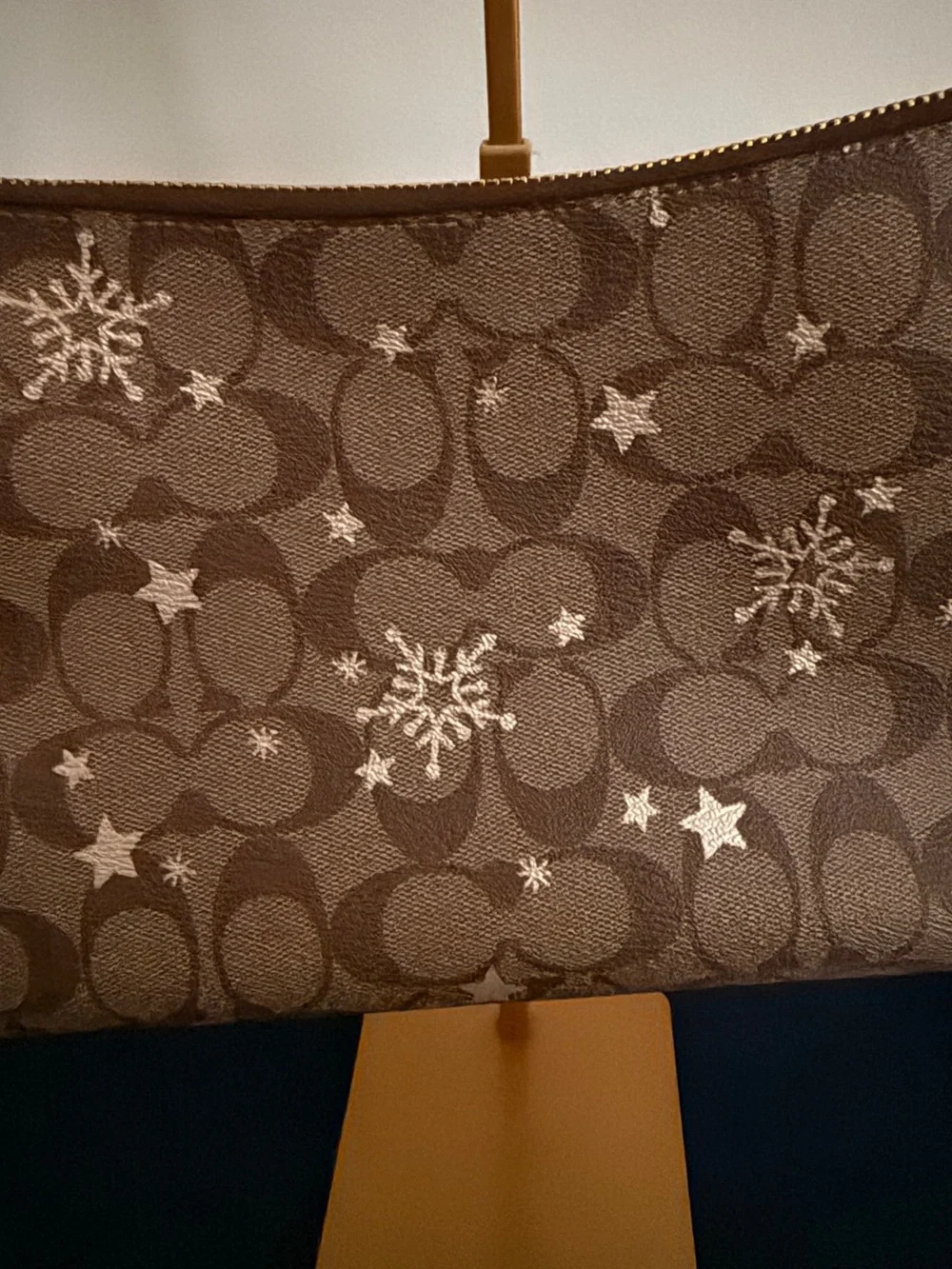COACH Signature Clara Snowflake Shoulder Bag
